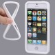 Non-slip Silikone Bumper til iPhone 5 - HVID