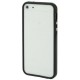 Plastik Bumper med knapper til iPhone 5 - SORT