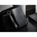 iPhone 8 Plus / 7 Plus CASEME Qin Læder Pung med aftagelig Bagcover Sort