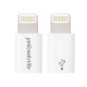 Apple iPhone iPad iPod YELLOWKNIFE Micro USB Female til Lightning 8PIN Male Hvid