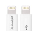 YELLOWKNIFE Micro USB Female til Lightning 8PIN Male Adapter Hvid
