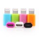 Apple iPhone iPad iPod YELLOWKNIFE Micro USB Female til Lightning 8PIN Male Hvid