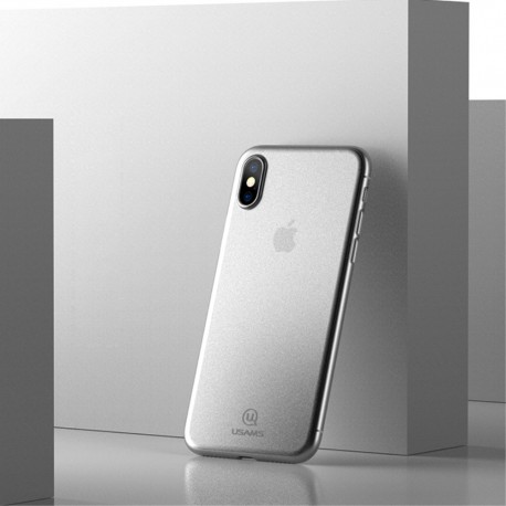 Apple iPhone X USAMS Soft Ulvratynd Plastik Cover Hvid