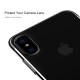 Apple iPhone X BASEUS Glitter Plating Plastik Cover Sort