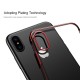 Apple iPhone X BASEUS Glitter Plating Plastik Cover Rød