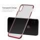 Apple iPhone X BASEUS Glitter Plating Plastik Cover Rød
