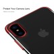 Apple iPhone X BASEUS Glitter Plating Plastik Cover Rød