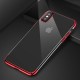 Apple iPhone X BASEUS Glitter Plating Plastik Cover Rød