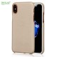 Apple iPhone X LENUO Plastik Læder Look Cover Guld