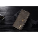 iPhone X /  XS DG.MING 2-i-1 Læder Wallet med Magnetisk/Aftageligt Bagcover Grå