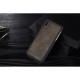 Apple iPhone X DG.MING 2-i-1 Læder Pund med Magnetisk Aftageligt Bagcover Grå