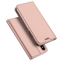 iPhone X / XS DUX DUCIS Læder Pung Rosaguld