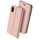 Apple iPhone X DUX DUCIS Læder Pung Roseguld