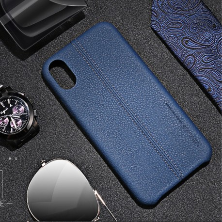 Apple iPhone X USAMS JOE Smart Læder Cover Blå