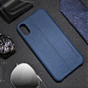 iPhone X / XS USAMS JOE Smart Læder Cover Blå