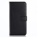 iPhone X / XS Crazy Horse Læder Wallet Sort