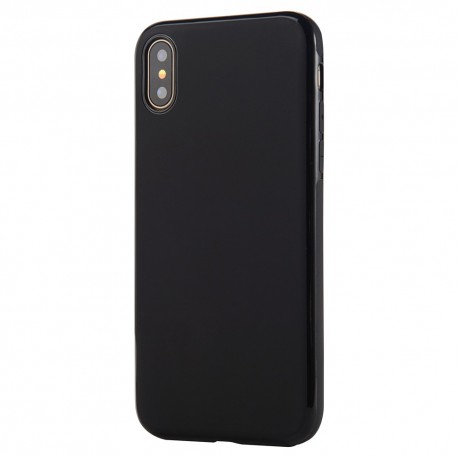 Apple iPhone X SULADA TPU  Indbygget Magnetisk Holder Metal Cover Sort