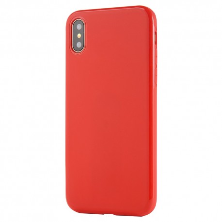 Apple iPhone X SULADA TPU  Indbygget Magnetisk Holder Metal Cover Rød