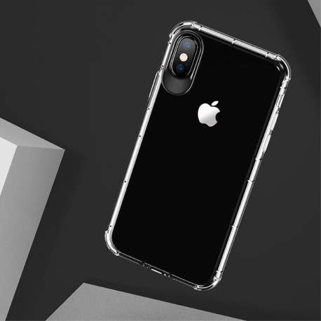 Apple iPhone X USAMS Drop-proof Klar TPU Cover Gennemsigtig
