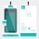 Apple iPhone X USAMS Mant klar Soft TPU Kanter Cover Rød
