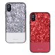 Apple iPhone X DZGOGO Luxury Læderbelagt/TPU Frame Hybrid Cover Sort