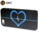QYG - An Arrow Wear Heart - Høj Kvalitet Plastik Cover  til iPhone 5/5S