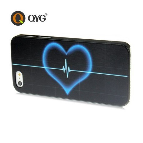 QYG - An Arrow Wear Heart - Høj Kvalitet Plastik Cover  til iPhone 5/5S