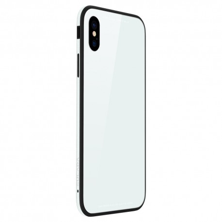 iPhone X SULADA Tempered Glass  Drop-proof Hybrid Cover Hvid