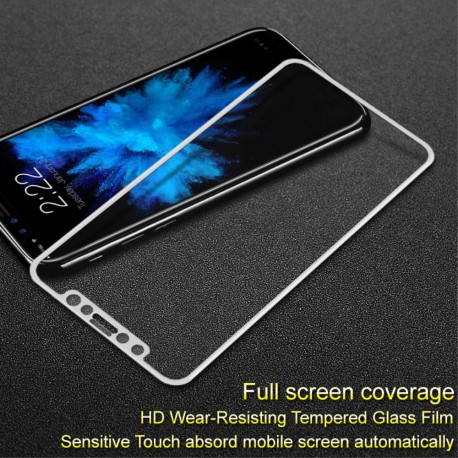 iPhone X IMAK Beskyttelsesglas Full Coverage - Hvid