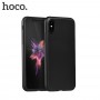 iPhone X HOCO gummibelagt Hybrid/TPU Cover Sort