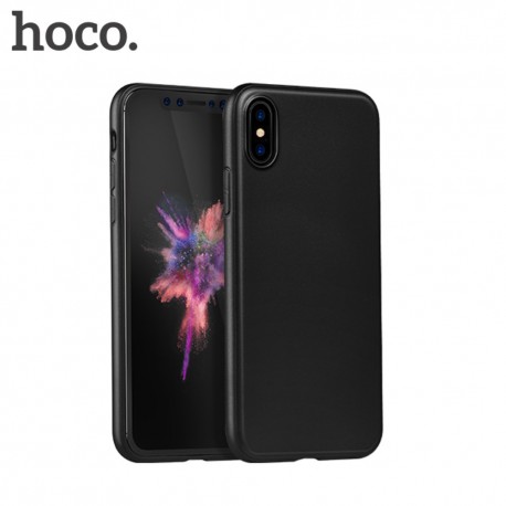 iPhone X HOCO gummibelagt Hybrid/TPU Cover Sort