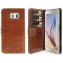 Samsung Galaxy S6 Edge VALENTA Classic Luxe Læder Cover Brun