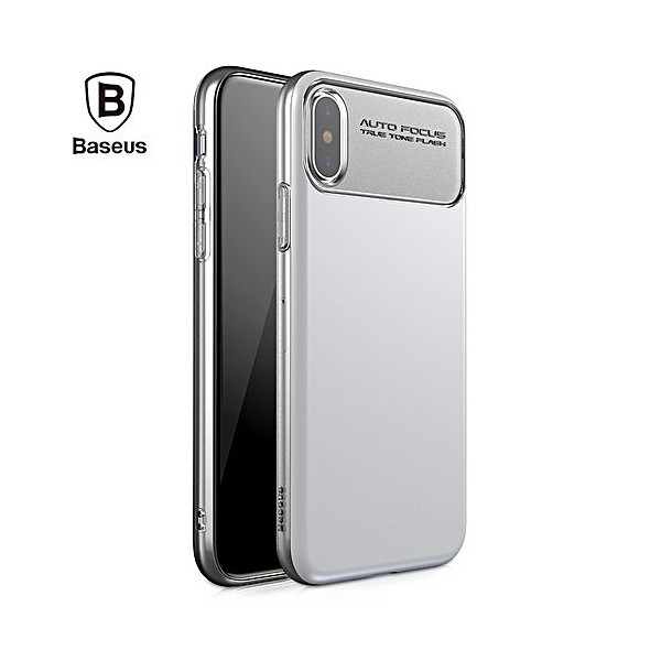iPhone X BASEUS Slim Soft TPU Beskyttende Cover Hvid