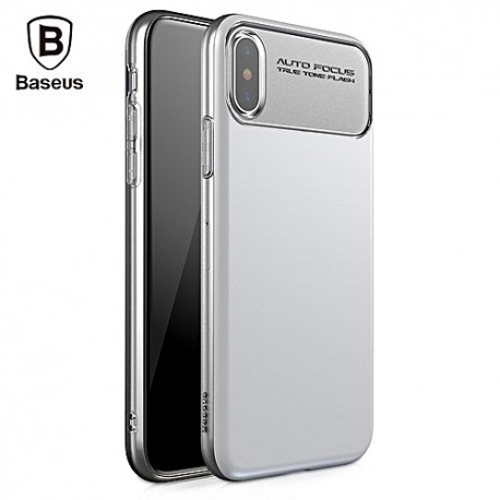 iPhone X BASEUS Slim Soft TPU Beskyttende Cover Hvid