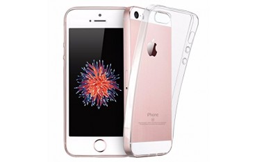 iPhone SE 5S 5 Rock 0.6mm Ultra Tynd TPU Cover Transparent