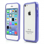 Plastik Bumper med knapper til iPhone 5 - BLÅ