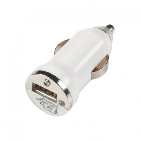 2 x USB Biloplader til iPhone 5S/5C/5 ,iPhone 4 & 4S, iPhone 3GS/3G, iPod Touch, iPad/iPad 2 - HVID