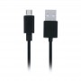 MicroUSB Datakabel (30cm) Sort