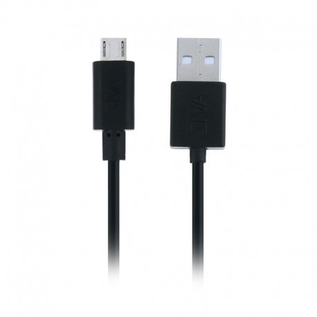 MicroUSB Datakabel (30cm) Sort