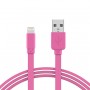 Fladt 8 PIN USB Lightning Datakabel - 1 M - Orange