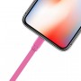 Fladt 8 PIN USB Lightning Datakabel - 1 M - Orange