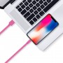 Fladt 8 PIN USB Lightning Datakabel - 1 M - Orange