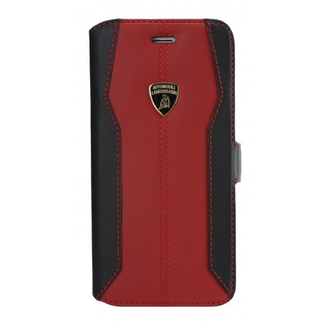 Lamborghini Huracan-D1 Genuine Læder Etui m Kortholder - Rød