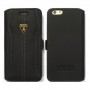 Lamborghini Huracan-D1 Genuine Læder Etui m Kortholder til iPhone 6 / 6S - Sort