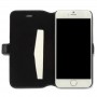 Lamborghini Huracan-D1 Genuine Læder Etui m Kortholder til iPhone 6 / 6S - Sort