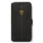 Lamborghini Huracan-D1 Genuine Læder Etui m Kortholder til iPhone 6 / 6S - Sort