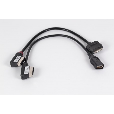 Audi Original Adapterkabel Set iPod® und iPhone® m Authentication Chip & USB til Audi Music Interface 4F0051510S