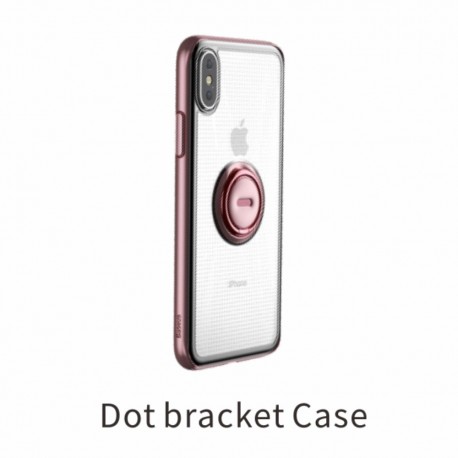 iPhone XS BASEUS TPU Cover med Kickstand - Lyserød
