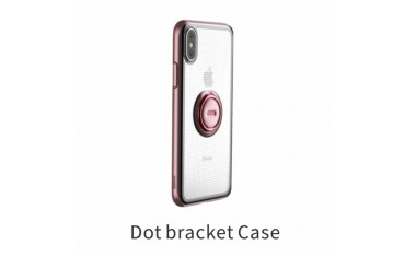 iPhone XS / X BASEUS TPU Cover med Kickstand - Lyserød