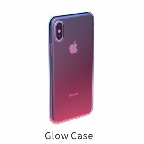 iPhone XS BASEUS Farve TPU Cover - Lyserød